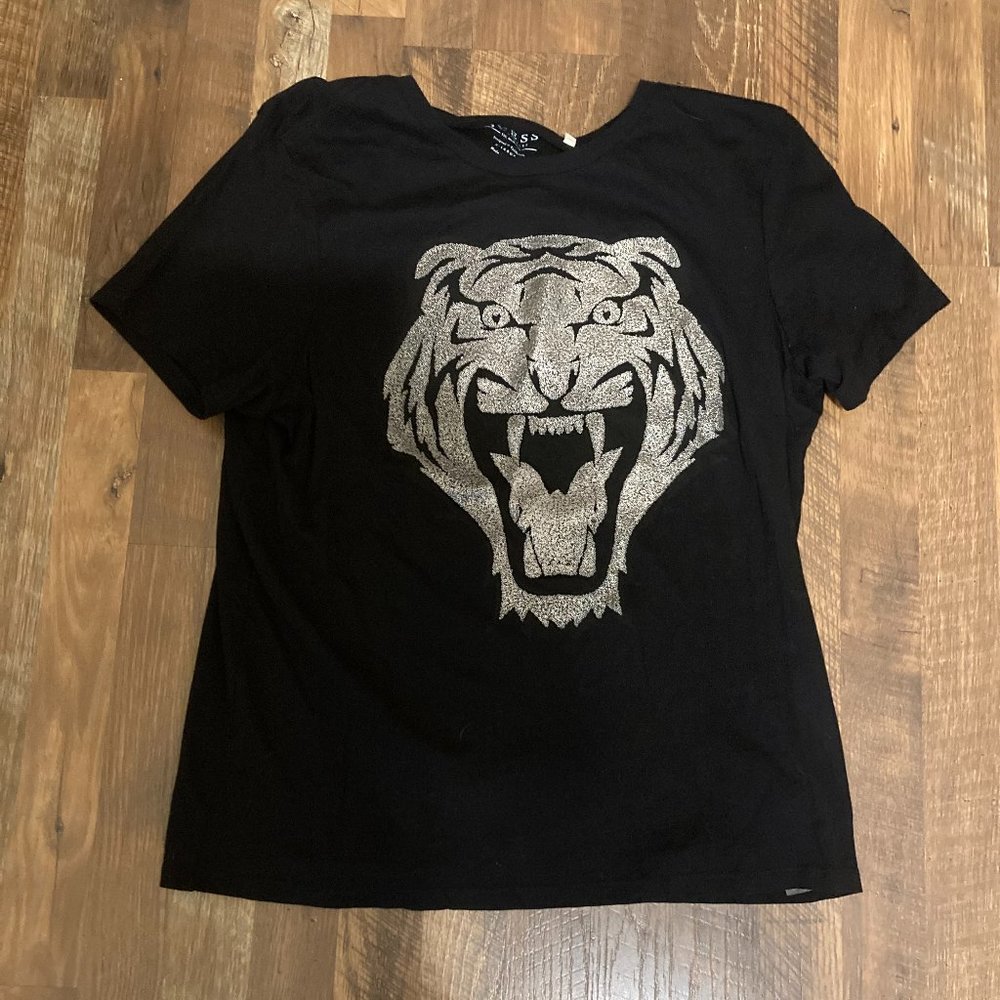 Guess Mens Graphic Tee - Large Tiger XL
